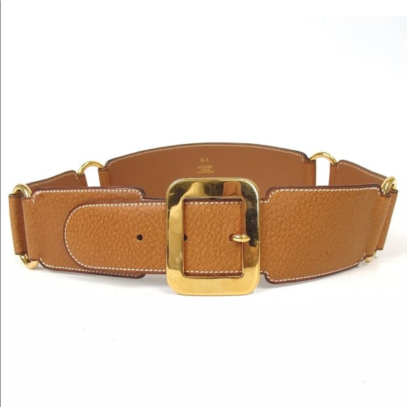 Hermes Accessories - Hermès Leather Gold Buckle Authentic